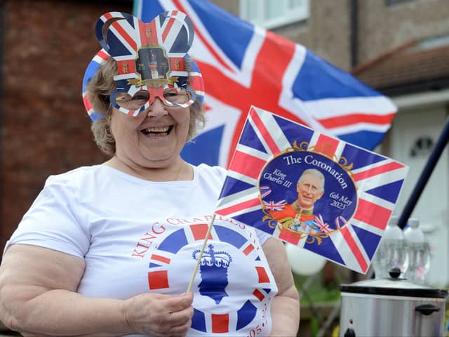 Kings Coronation street party at Honeysuckle Avenue, Harton. Cathy Scott