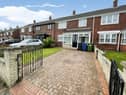 The front of the property is incredibly spacious driveway with plenty of off road parking for cars