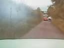 Watch the moment a wild country lane speed chase sends car airborne into 60mph flips 