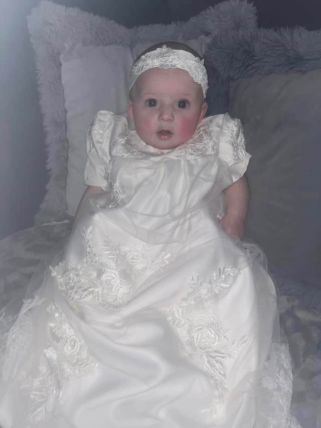 Layla on her christening day