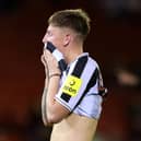 Jay Turner-Cooke in action for Newcastle United Under-21s.