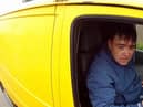 Police stopped the man leaving a travellers' site in Cambridgeshire.