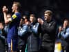 Newcastle United head coach Eddie Howe confronted by angry Leeds United fan during Elland Road draw