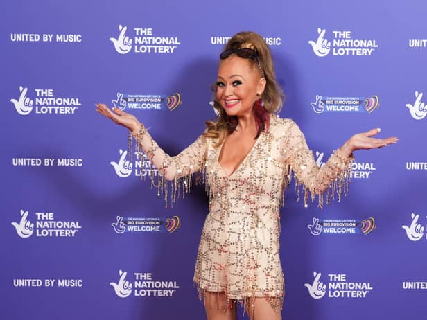 Eurovision 1993 runner-up Sonia performed during the 2023 grand final