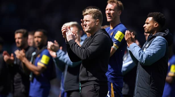 Newcastle United head coach at Elland Road.