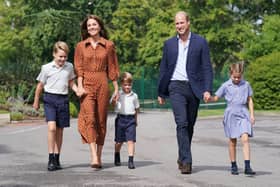 The Prince and Princess of Wales with their three children