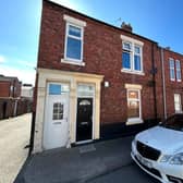 The property is on the end of a terrace and is the top floor of the building 