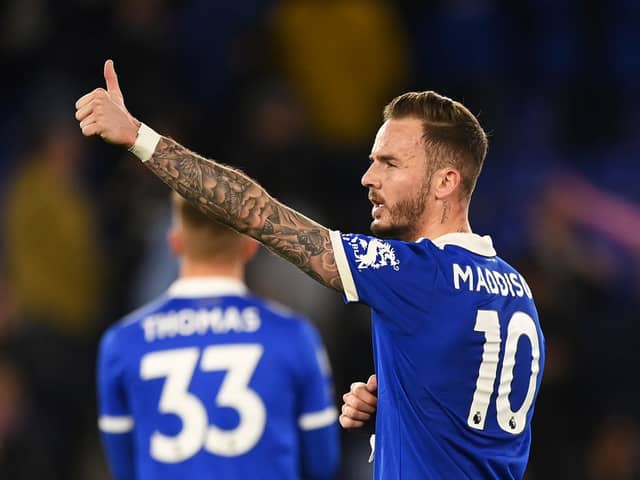 Leicester City's James Maddison last night.
