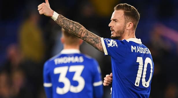 Leicester City's James Maddison last night.