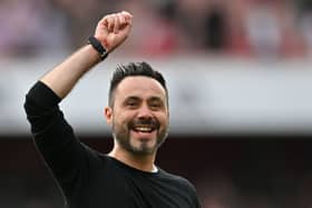Brighton and Hove Albion head coach Roberto De Zerbi.