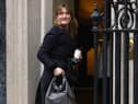 Boris Johnson's former press secretary Allegra Stratton is shown joking about the alleged party in leaked Downing Street footage (image: Getty Images)