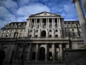 A view of the facade of the Bank of England in central London on November 5, 2020. - The Bank of England on November 5, 2020 unveiled an extra £150 billion in cash stimulus and forecast a deeper coronavirus-induced recession for the UK as England begins a second lockdown. (Photo by Ben STANSALL / AFP) (Photo by BEN STANSALL/AFP via Getty Images)