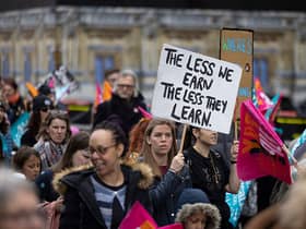Teachers have warned of another fresh wave of strikes in July if the government does not meet their demands on pay. (Photo by Hesther Ng/SOPA Images/LightRocket via Getty Images)