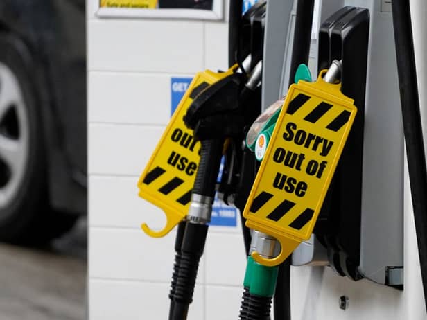 Army tanker drivers are delivering supplies to petrol stations hit by the fuel crisis (Photo: NIKLAS HALLE'N/AFP via Getty Images)