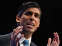 Rishi Sunak, Chancellor of the Exchequer delivers his keynote speech during the Conservative Party Conference at Manchester Central Convention Complex (Photo by Ian Forsyth/Getty Images)