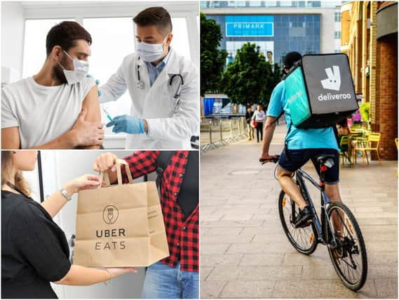 Food delivery and taxi companies will be offering discounted meals and rides for customers who receive a Covid vaccine to help boost uptake, the Government has announced (Photo: Shutterstock)