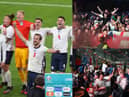 Gathering to watch football could be a factor in why men are more likely to test positive for Covid-19 (Photo: Catherine Ivill/Leon Neal/Anthony Devlin/Getty Images)
