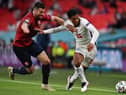 England's midfielder Jude Bellingham (R) and Czech Republic's defender Ondrej Celustka vie for the ball during the UEFA EURO 2020 Group D football match between Czech Republic and England (Photo: JUSTIN TALLIS/POOL/AFP via Getty Images)

