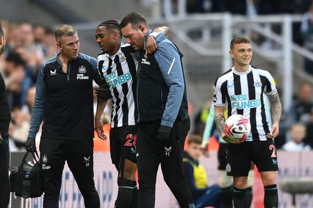 Joe Willock was withdrawn during Newcastle's win over Brighton.