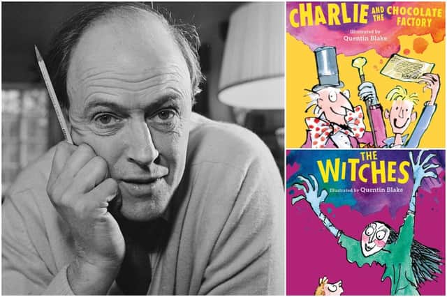 Do you have any of these books lying around? (Photo: Ronald Dumont/Getty Images/Roald Dahl Museum)