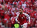 Denmark's midfielder Christian Eriksen during the UEFA EURO 2020 Group B football match between Denmark and Finland (Photo by FRIEDEMANN VOGEL/AFP via Getty Images)