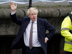 Boris Johnson during a visit to Falmouth's Maritime Museum to thank them for hosting the media centre for the G7 Summit (Photo: Hugh Hastings/Getty Images)