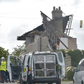 The scene this morning at Mallowdale Avenue, Heysham (Photo: SWNS)