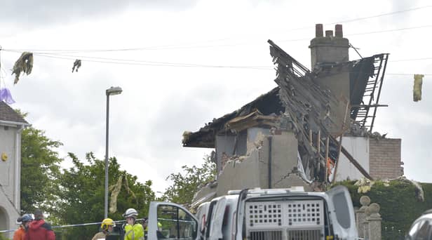 The scene this morning at Mallowdale Avenue, Heysham (Photo: SWNS)