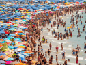 Spain (pictured), Greece and France are expected to be kept off the governments 'green list' when the second batch of destinations is revealed (David Ramos/Getty Images)