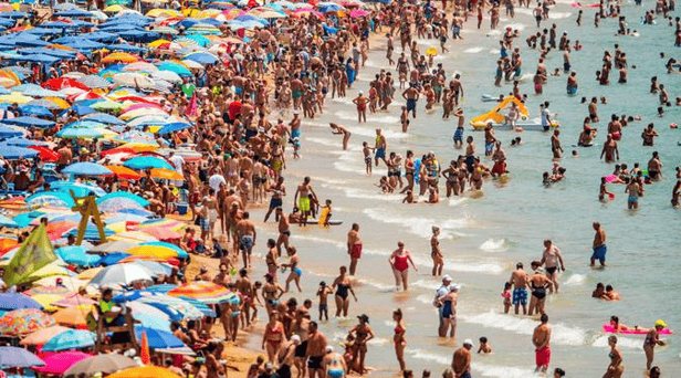 Spain (pictured), Greece and France are expected to be kept off the governments 'green list' when the second batch of destinations is revealed (David Ramos/Getty Images)