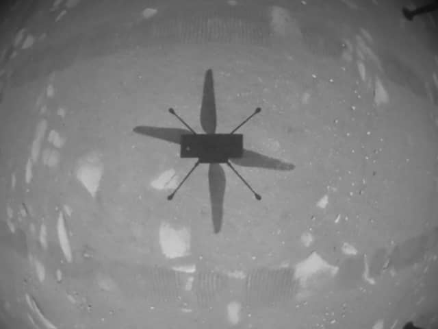 Nasa makes history with helicopter flight on Mars - and sends back these incredible images (NASA)