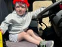 Elijah in the fire engine