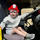 Elijah in the fire engine
