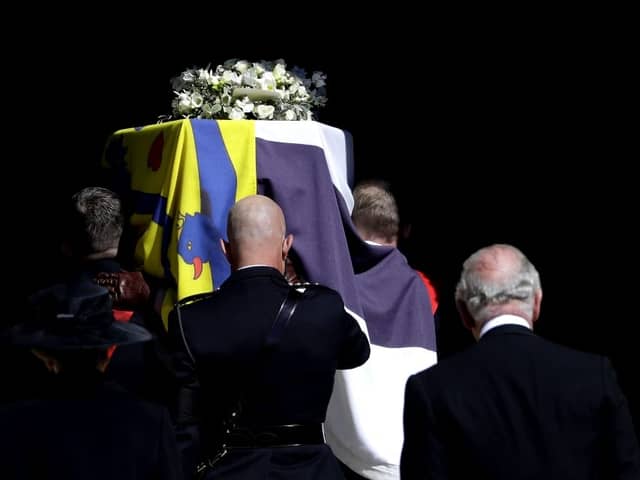 The nation fell silent in memory of the Duke of Edinburgh as his funeral marking a life of service, devotion and duty began