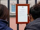 The Duke of Edinburgh's death was confirmed with the age-old tradition of placing a notice on the railings of Buckingham Palace
(Photo by John Phillips/Getty Images)