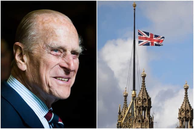 Flags are being flown at half mast as a mark of respect for the late Duke of Edinburgh (Photo: Danny Lawson/Chris Ratcliffe/Getty Images)