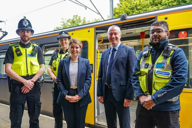 Metro Security Team, Nexus MD Martin Kearney and PCC Kim McGuinness.