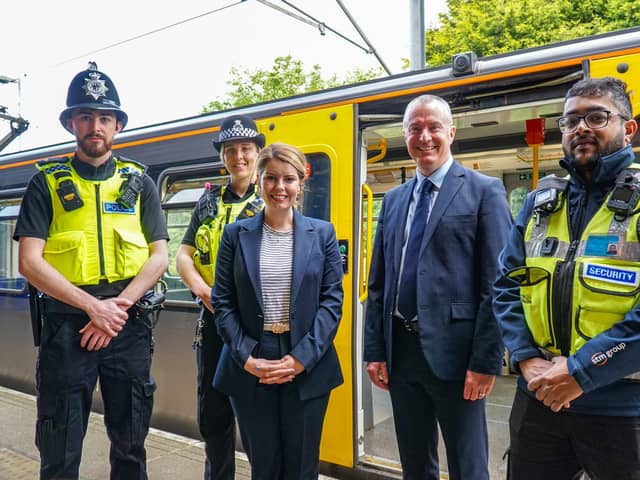 Metro Security Team, Nexus MD Martin Kearney and PCC Kim McGuinness.