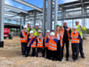 South Tyneside school children take part in steel signing ceremony at Hebburn Tri-Station
