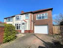 The front of the property has a driveway that offers off road parking for a couple of cars