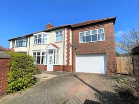 The front of the property has a driveway that offers off road parking for a couple of cars