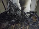 An e-bike owner has been left terrified after his scooter randomly burst into flames 