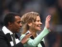 Former Newcastle United board member Majed Al Sorour with co-owner Amanda Staveley last season.