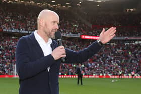 Erik ten Hag addressed the Manchester United fans after the game against Fulham.