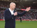 Erik ten Hag addressed the Manchester United fans after the game against Fulham.