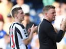Newcastle United head coach Eddie Howe at Stamford Bridge.