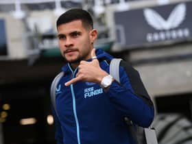 Newcastle United midfielder Bruno Guimaraes. (Photo by Stu Forster/Getty Images)