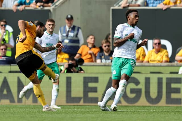 Neves scored Wolves' goal in their 1-1 draw with Newcastle United at Molineux back in August.