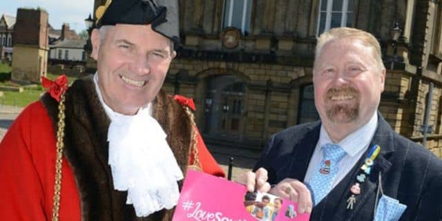 Cllr John McCabe, Mayor of South Tyneside and Cllr Paul Dean, Lead Member for Voluntary Sector, Partnerships and Equalities at South Tyneside Council 