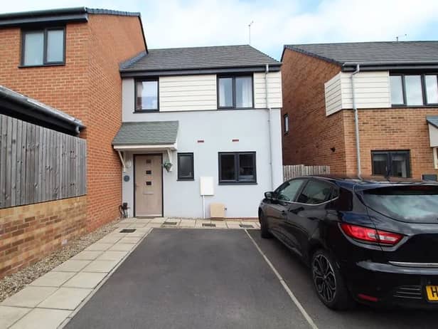 The property is on Harvey Close, South Shields NE33